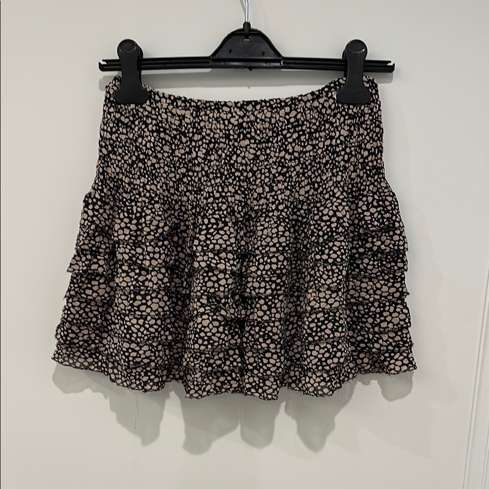 Black and White Polka Dot Skirt